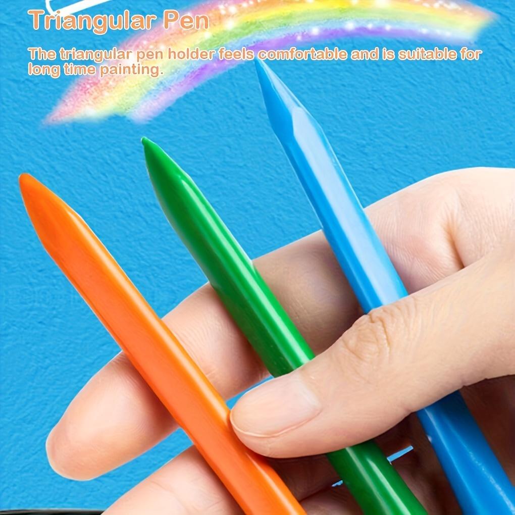 24 Colors Gift Non Dirty Hand Washable Earlyeducation Tools Wax Pencil Marker Oil Painting Stick Colored Crayon