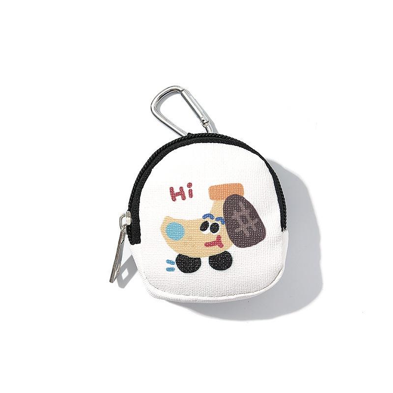 Love bear cartoon buckle change bag key bag pendant earphone storage bag pendant change bag keychain