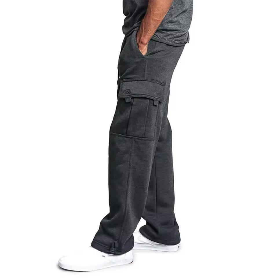 Men's New Multi-pocket Work Pants, Wardrobe Pants, Casual Elastic Trousers