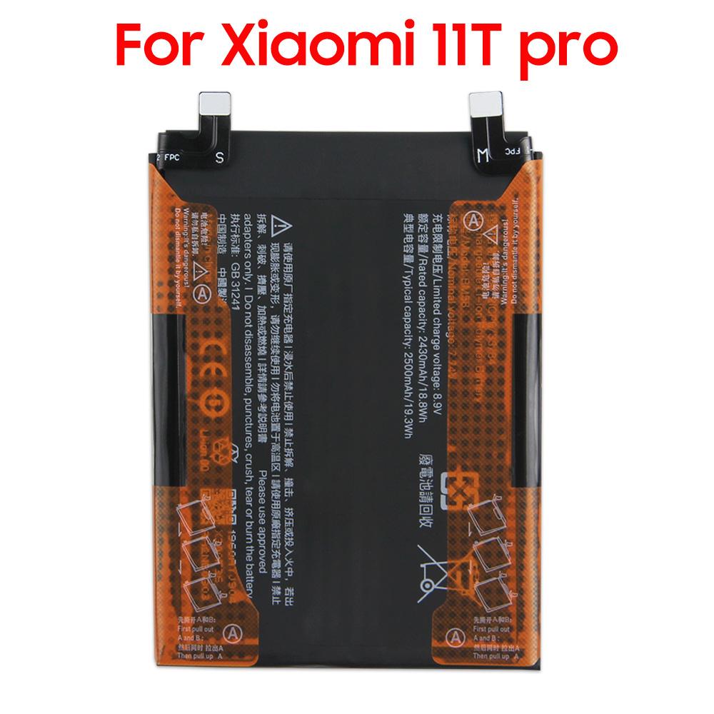 NEW Replacement Battery BM59 For Xiaomi 11T BM58 For Xiaomi 11T Pro 5000mAh with Tools