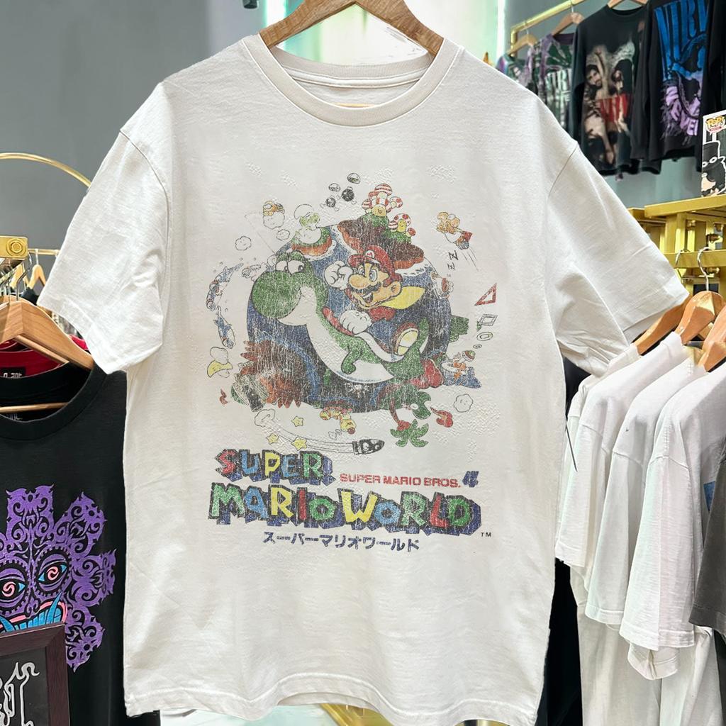 Super Mario World '98 Japan Aged T-Shirt White M