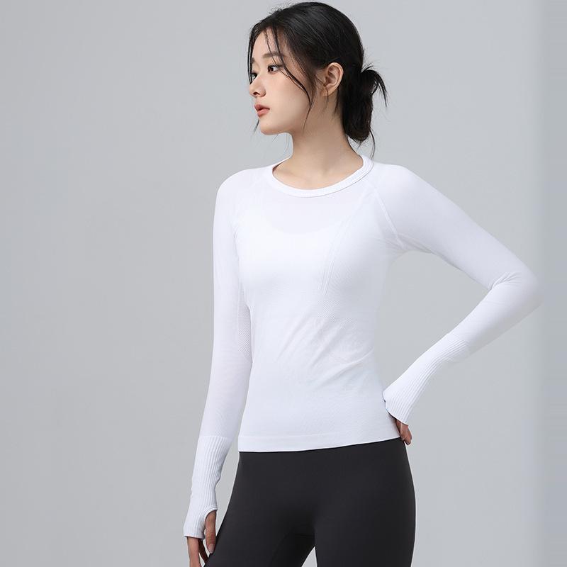 

Женский высококачественный бесшовный цельный топ для занятий йогой осенью и зимой Small