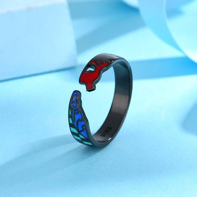 Anime Demon Slayer Kamamon Tanjiro Karakter Açılış Ayarlanabilir Yüzük Cosplay Parti Aksesuarları