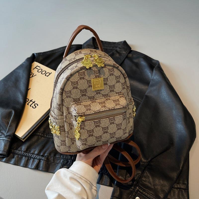 

Рюкзак Женский Рюкзак Женский Новая Мода Высококлассный Школьный Рюкзак для Девочек Студенток Колледжа Дорожная Сумка Тренд кофейный