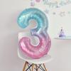 Korean-Style Macaron Color Bow Balloons for Baby Birthday Party Decor