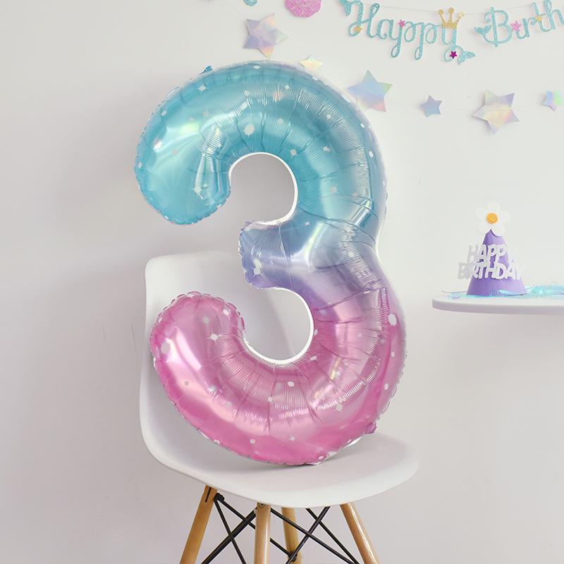 Korean-Style Macaron Color Bow Balloons for Baby Birthday Party Decor