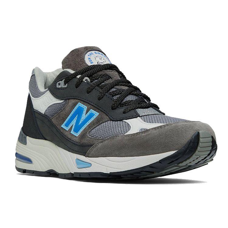 Run The Boroughs x New Balance 991 Made in England London Marathon Men Sneakers Grey Black Blue M991LM