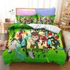 Ben Alien Force Duvet Cover with Pillowcase 3D Cartoon Print Decoration Comfort Suit Teen & Child Soft and Breathable Bedding
