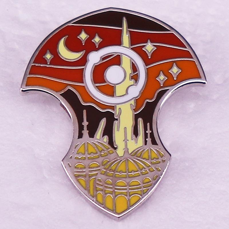 Azem Crystal Brooch Badge Accessory