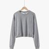 Women's American Style Short Round Neck Hoodie - Autumn/Winter Casual Loose Long Sleeve Slimming Top