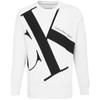 Calvin Klein Couples Series Printed Cotton Crew Neck Pullover Sweatshirt Unisex Sweatshirt White J318474