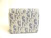 Authentic Christian Dior Cannage Light Blue Trifold Saddle Lotus Wallet #a841  Refurbished