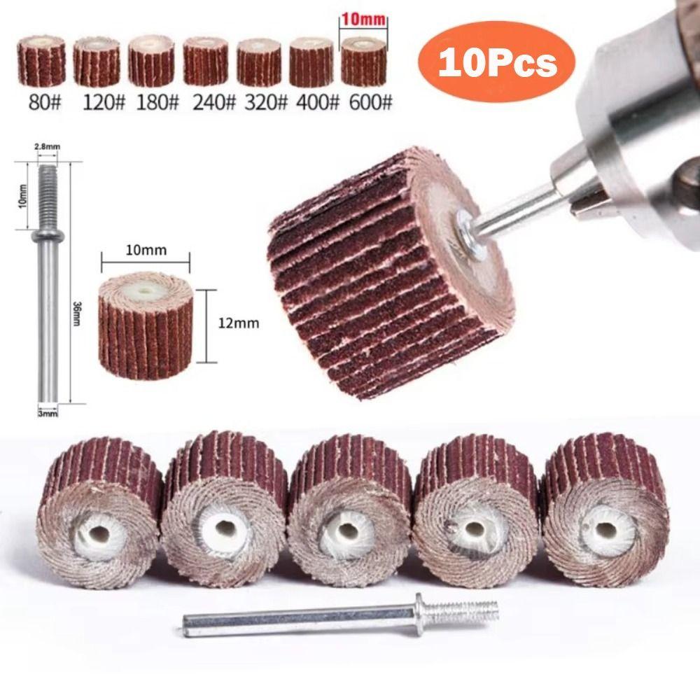 Multiple Sizes Sander Wheels Aluminum Oxide Coated Flap Wheels Die Grinder Flap Wheel  For Dremel