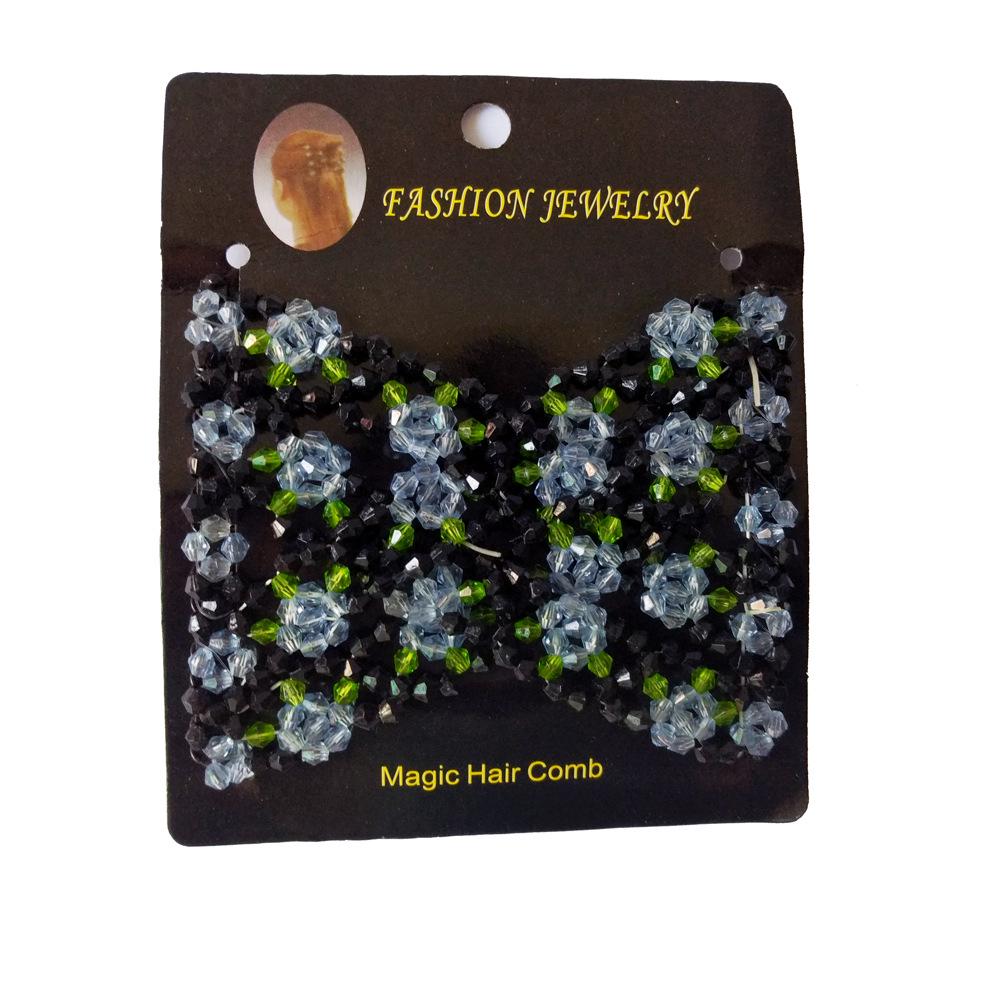 

Беги по улицам Универсальная гребень для волос с бусинами и цветами и стальной проволочный твистер