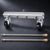 Stainless Steel Pressure Washer Attachment with Extension Rods QuickCoupling Wheels MultiNozzle