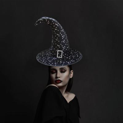 Halloween čarodějnický klobouk Strašidelný strašidelný špičatý klobouk se širokou krempou Halloweenský dárek pro muže Ženy Děti Halloween