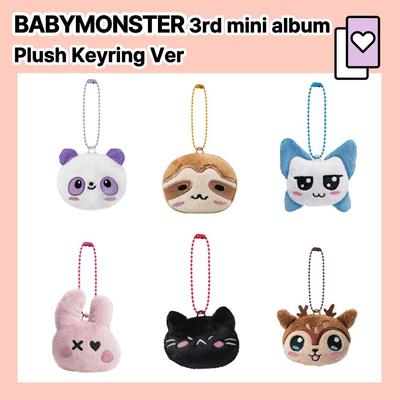 [Pre-order] BABYMONSTER CHOOM Plush Keyring Ver QR Album Official Member Select