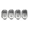 4x Chrome Rocker Panel Switch Button Cover Fits For Harley Electra Glide 96~06