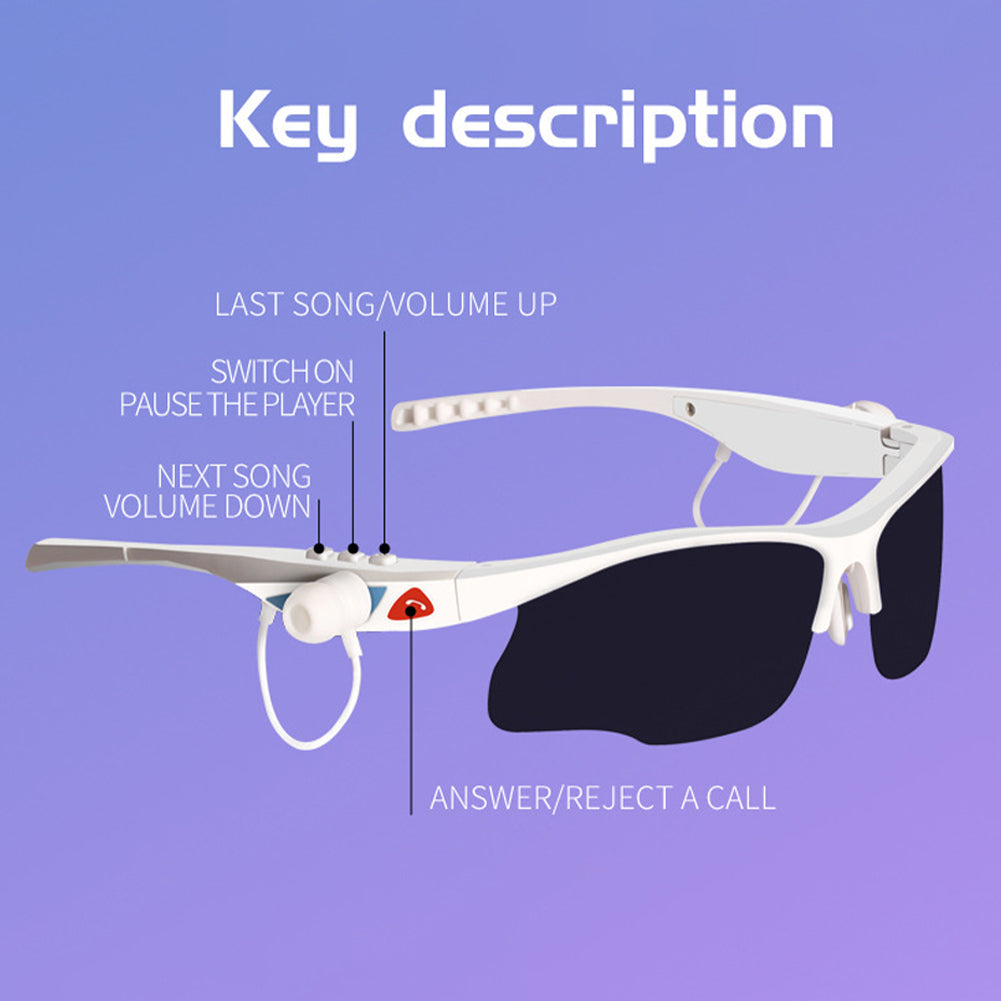 5.1 Smart Bluetooth Glasses Listening To Music Call Stereo Audio Glasses Outdoor Sports Driving Navigation Polarized Sunglasses
