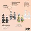 Nostrae Metal Show Pieces for Home Decor | Gift Items for Showcase, TV Unit Decoration | Statue, Figurines, Artifacts for Table, Living Room Decor