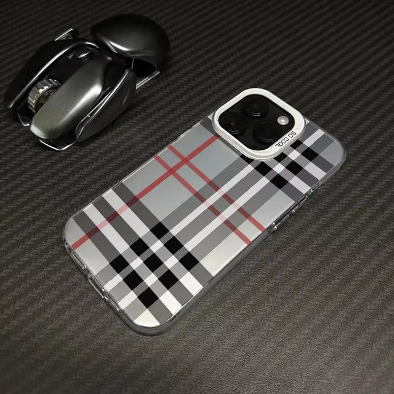 Luxury Classic Check Pattern Phone Case for Samsung Galaxy A17 A07 A16 A06 A35 A55 A25 A34 A24 A26 A04 4G 5G Matte Cover