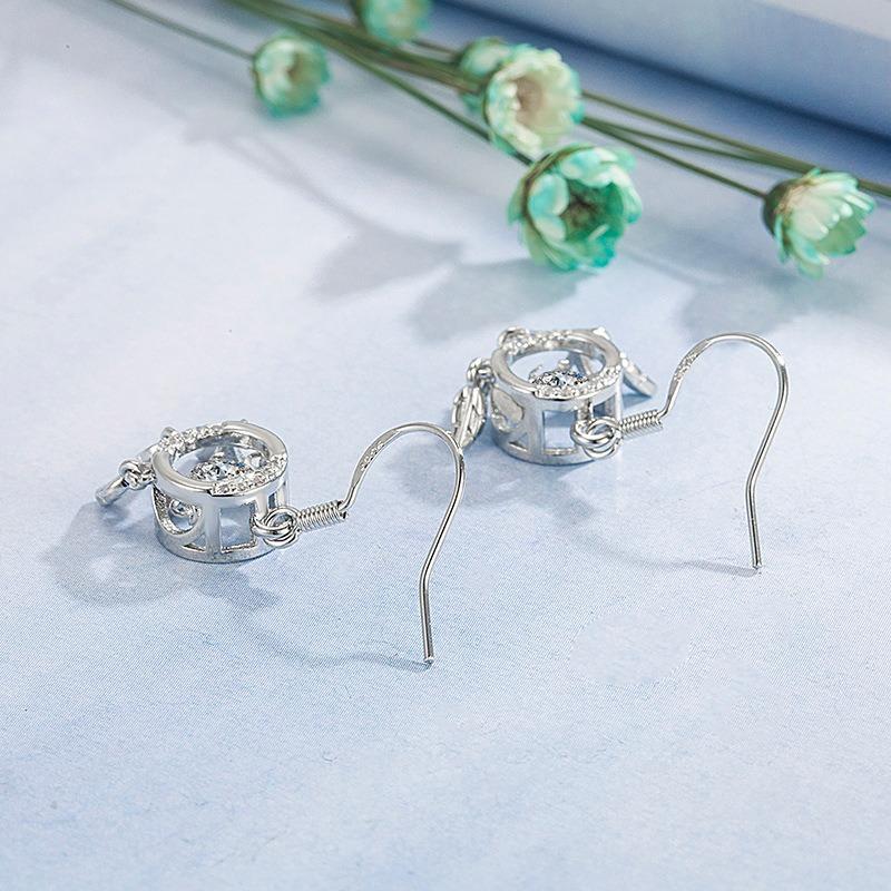 

Серьги SACE GEMS с цирконием для женщин, подарки на свадьбу белого золота