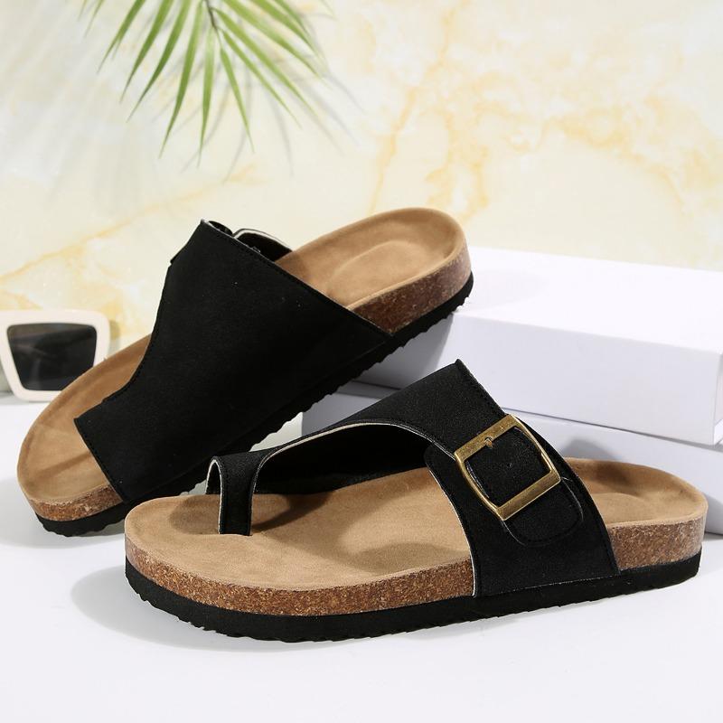 Women's Slippers 2024 New Summer Home Sandals Fashion Cork Outdoor Beach Shoes Women's Luxury Slippers for Women Zapatos