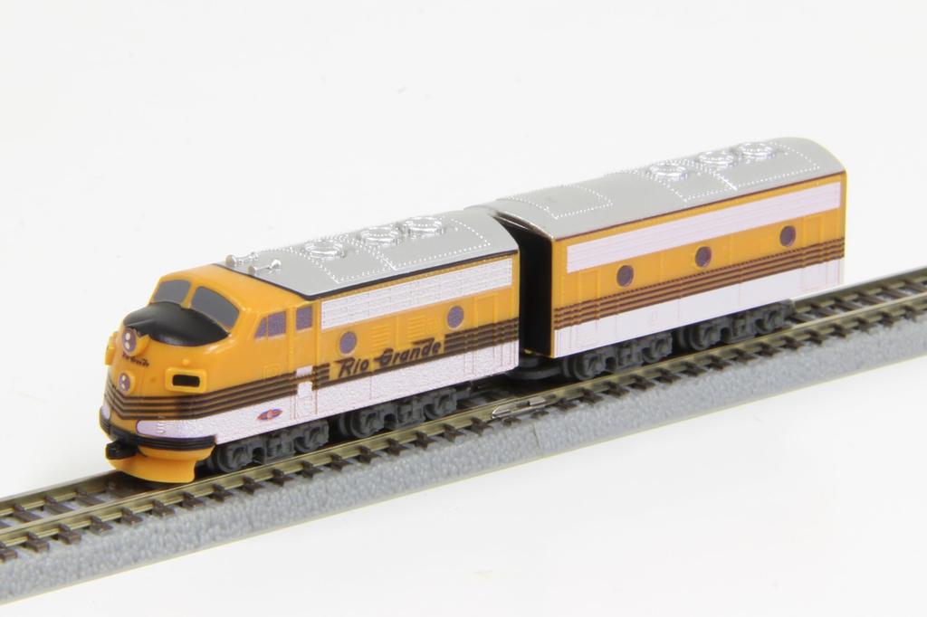 Rokuhan Z Gauge Z Shorty EMD F7 Železniční model Dieselová lokomotiva D&RGW ST012-3