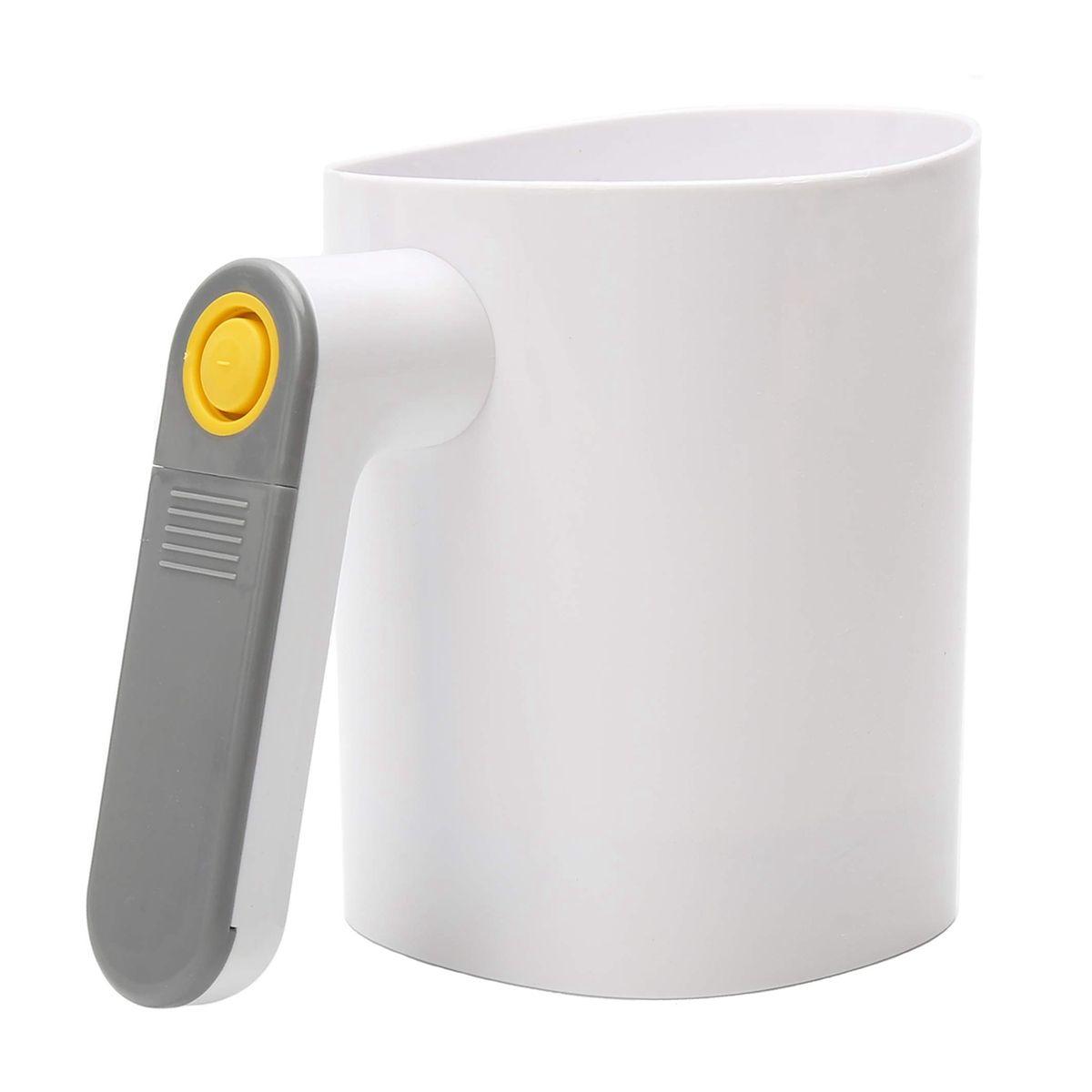 

Сито для торта Ручное Электрическое на батарейках Инструмент для просеивания порошка Сито Коландер Просеиватель для муки белый