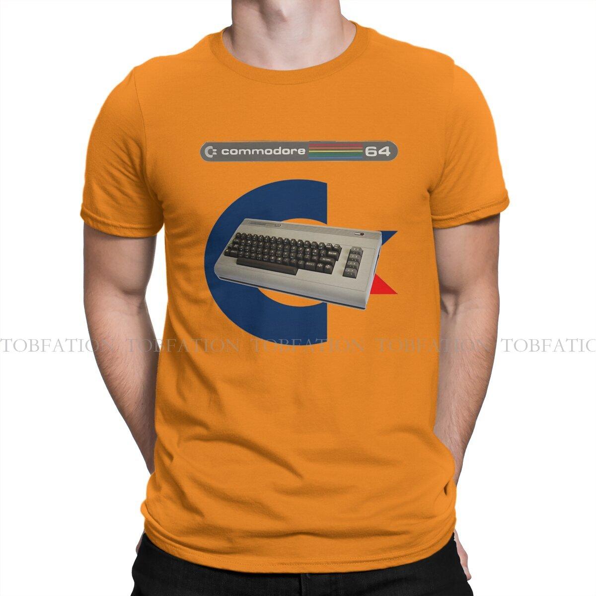 

ZX Commodore Amiga 500 Computer C64 With Logo Tshirt Graphic Men Tops Vintage Punk Summer Streetwear Cotton Harajuku T Shirt 4XL