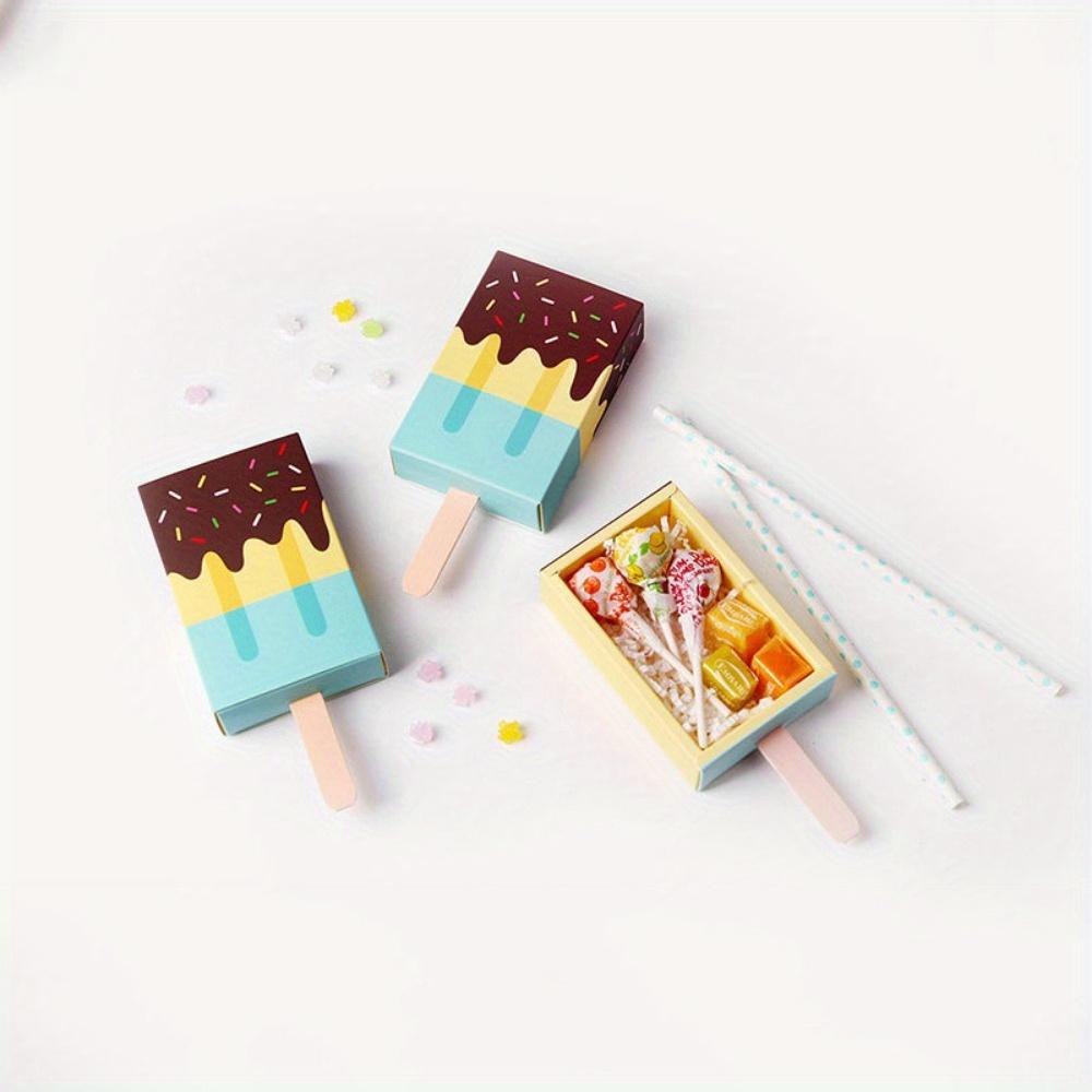 20 PCS Boîte à Bonbons de Fête Mignon Cartoon Tiroir Cadeaux de Fête Forme de Glace Boîtes Cadeaux Cadeaux de Douche Créatif Boîtes à Bonbons de Mariage