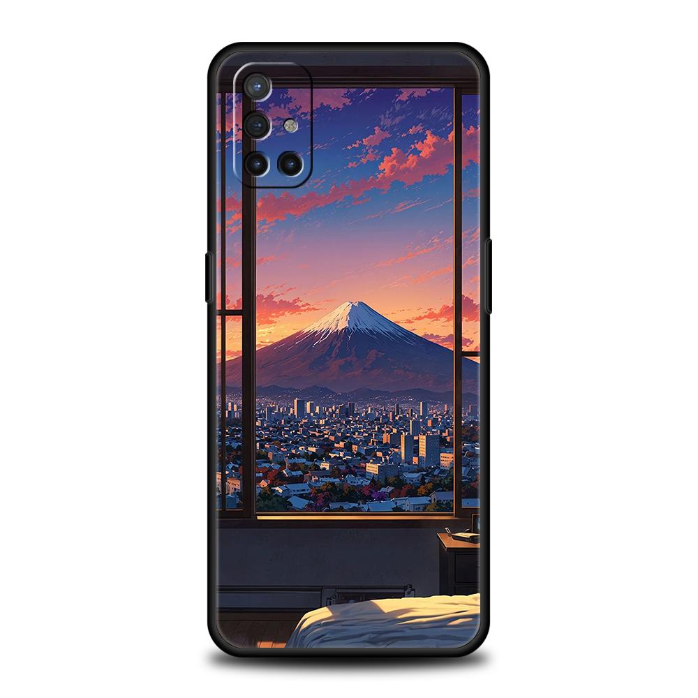 Phone Case For OnePlus 13 12 11 10 9 Pro 9T 13R 12R 10R 9R 9RT 10T 8T Nord 2T CE 3 5G N30 Cover Japan Mount Fuji Cherry blossom