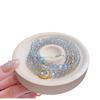 Natural Gray Moonstone Labradorite Aquamarine Triple Beaded Bracelet Necklace for Women - High Shine