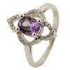 Zilveren ring met natuurlijke amethist (0269108)