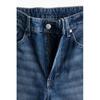 H M Regular Waist Super Barrel Jeans Blue