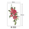 Waterproof Tattoo Stickers: English Letters, Flowers & Butterfly Sketches