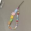 Dopamine Cartoon Animal Phone Lanyard: Colorful Anti-Lost Wrist Strap with Pendant for Women