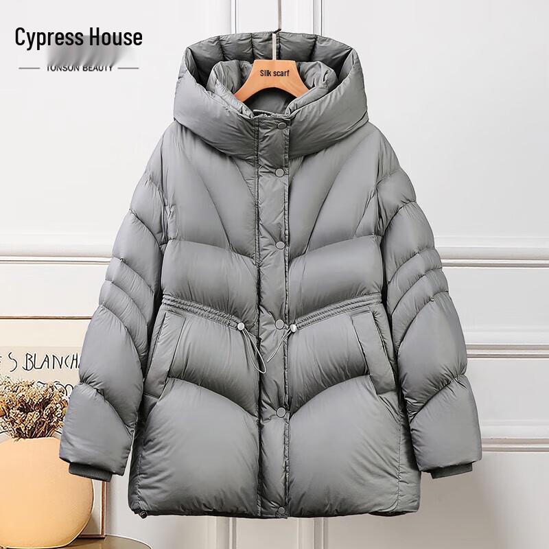 

Women s Loose Fit 90% Duck Down Hooded Puffer Jacket M