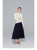 Velvet Hollow Hem A-line Cake Skirt - Women's Slimming Autumn/Winter 2025