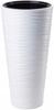 Sahara Dunes Slim 30 Round Flower Pot | White