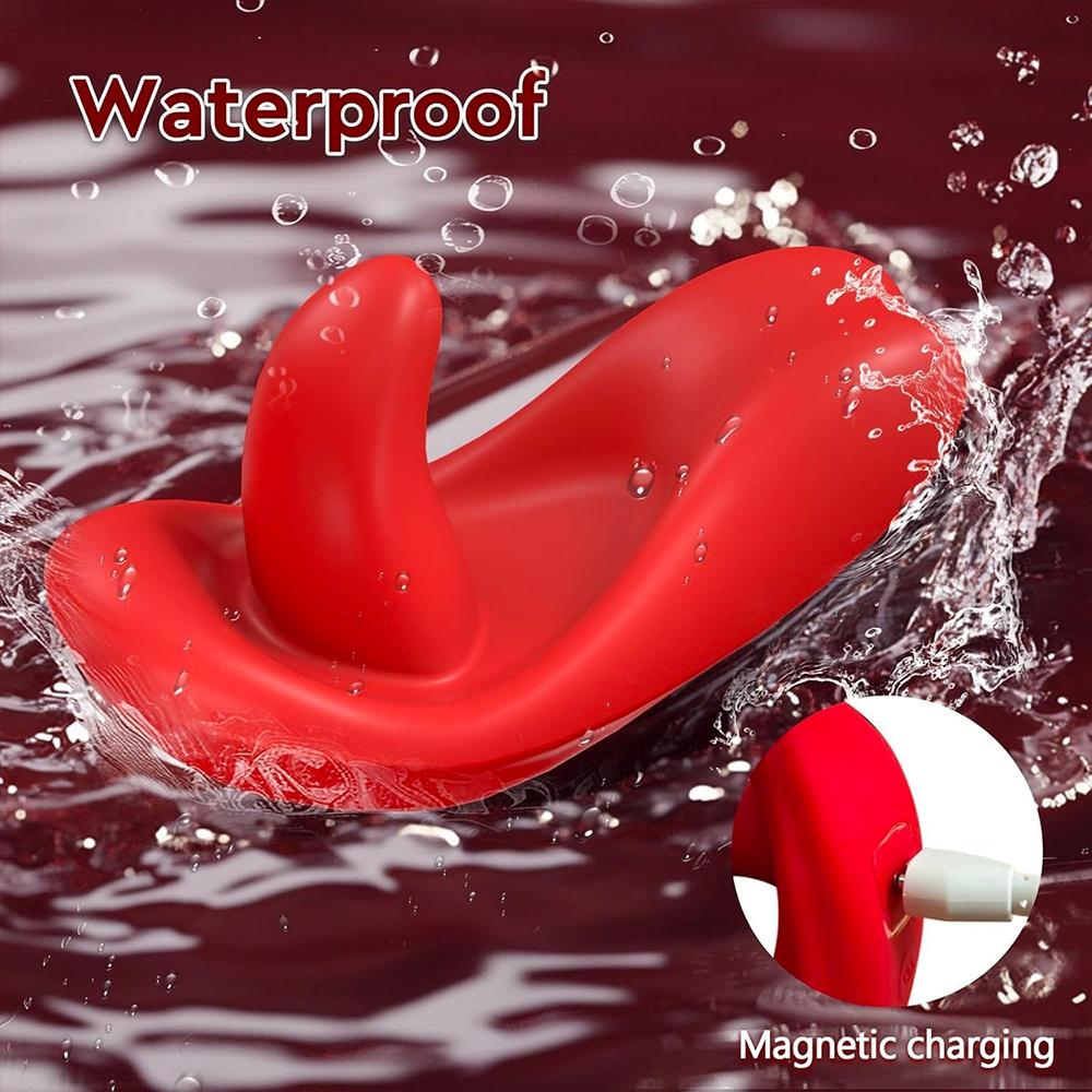 App Remote Control Vibrators Tongue-Shaped Butterfly 9-frequency Vibrator Wearable Panties Clitoral Stimulator Sex Toy for Women