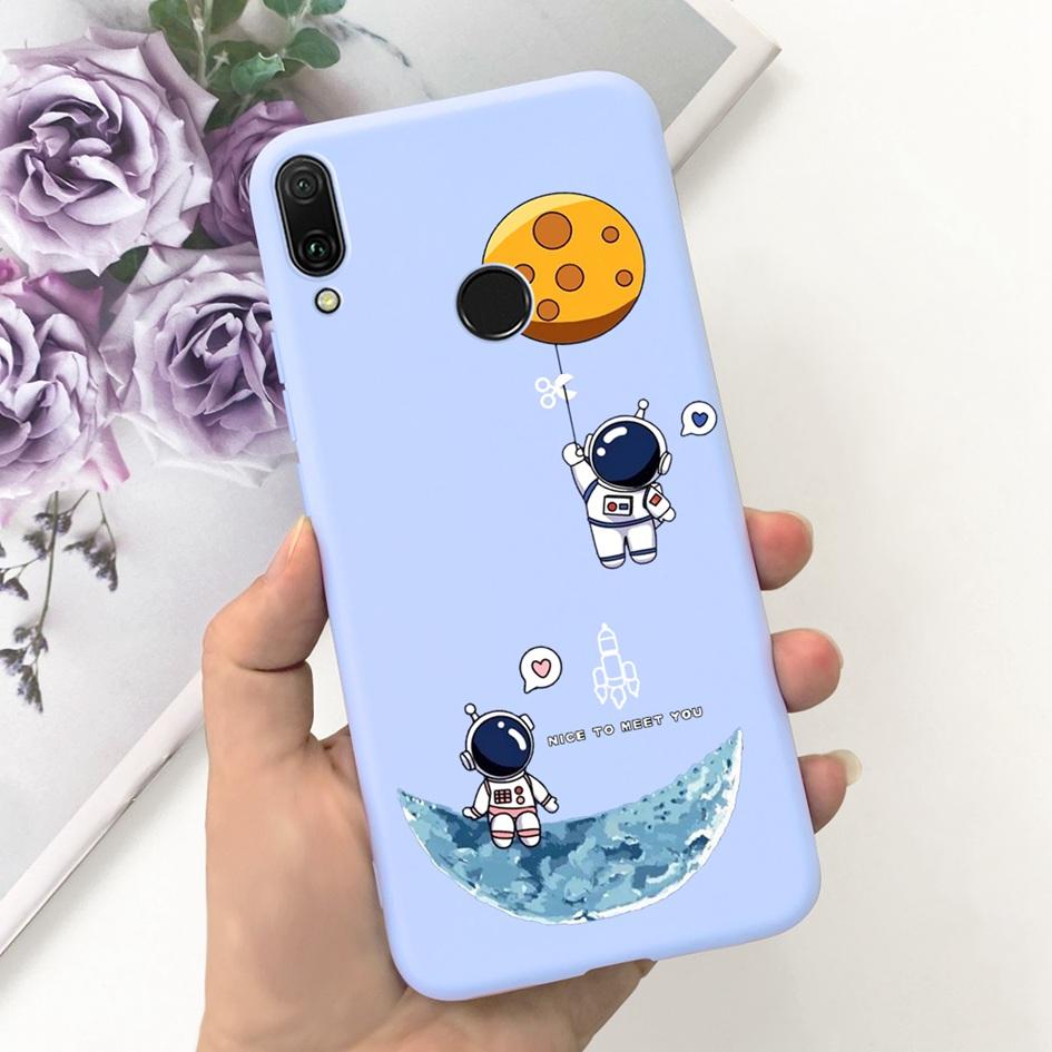 For Huawei Y9 2019 Case JKM-LX2 JKM-LX3 Cover Cute Cat Heart Dinosaur Capa Soft Slim Coque For Huawei Y9 Prime 2019 STK-L21 Case