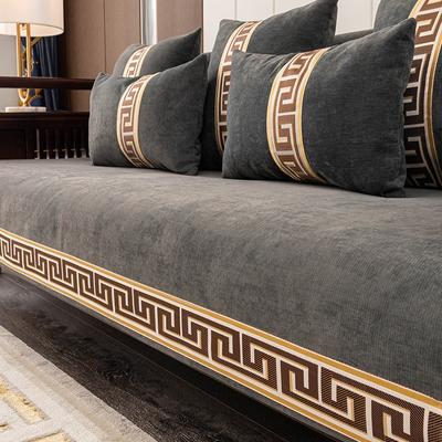 Four Season Universal New Chinese Style Chenille Sofa Cushion Soft Anti-slip High-end Sofa Cover Armrest, Backrest Towel Slipcover