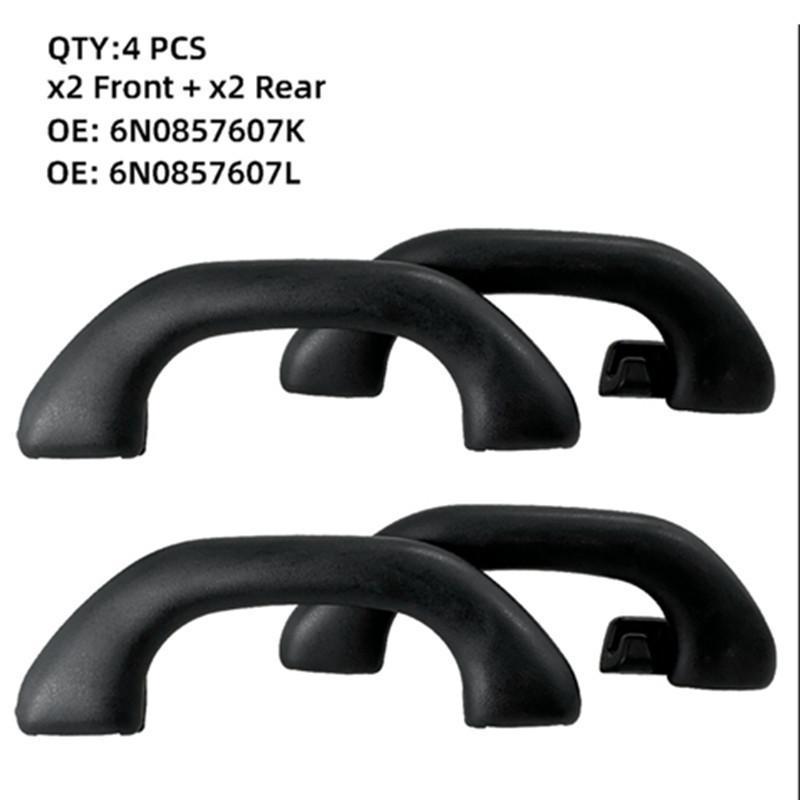 1/4PCS Interior Roof Ceiling Grab Pull Handle For VW Golf 4 GTI R32 Polo 9N Jetta MK4 Bora A4 6N0857607L 6N0857607K