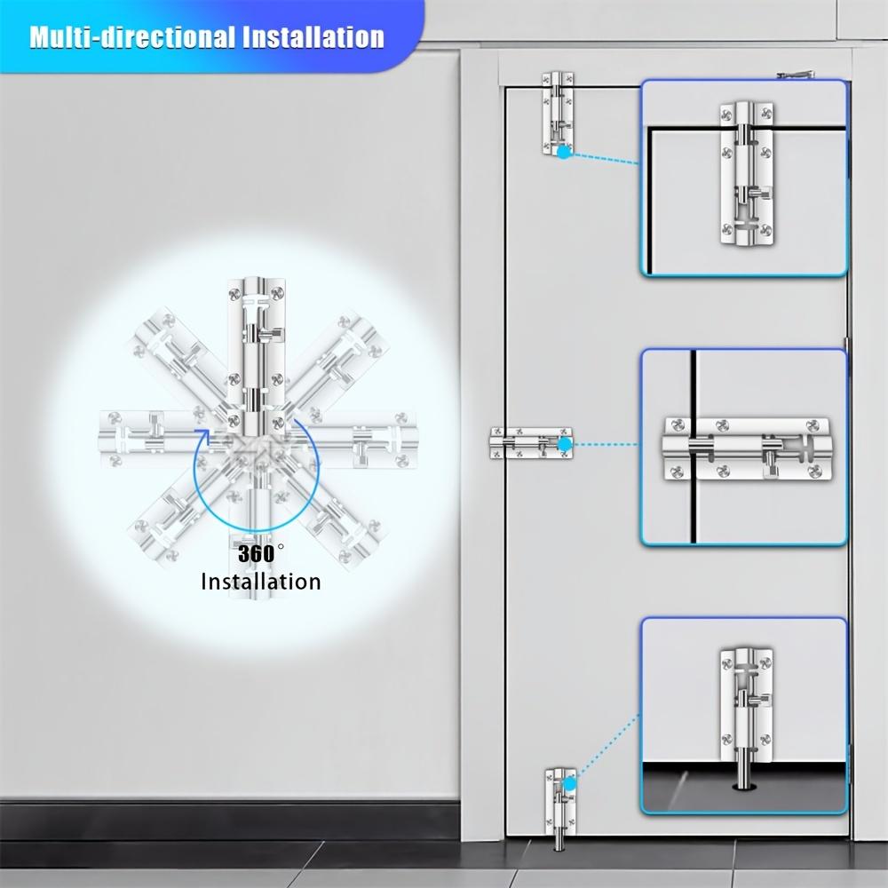 6 adet Sürgülü Kilit Premium Namlu Cıvata Mandalı Kalınlaştırılmış Kapı Cıvata Kilidi Sürgülü Cıvata Mandalı 36 Vida Paslanmaz Çelik Sürgülü Mandal Kilidi Sürgülü Kilitler