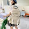 Schoolbag1011 new fashion sweet wind junior high school bag ins wind foreign style Korean version campus backpack large capacity backpack