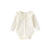 New Stylish Autumn Jacquard Pure Cotton Baby Romper Versatile for Young Girls Sweet and Cute Baby Clothes