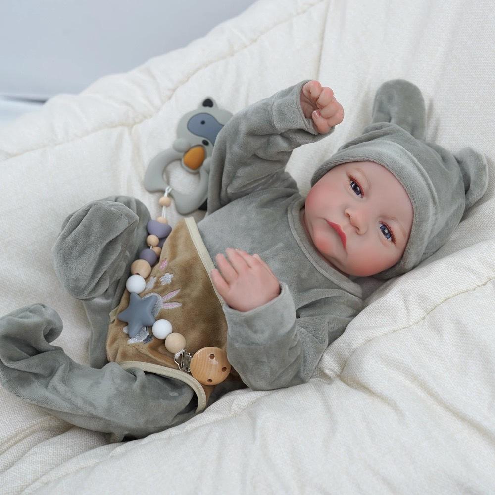18" Silicone Reborn Baby Doll - Waterproof Levi Model