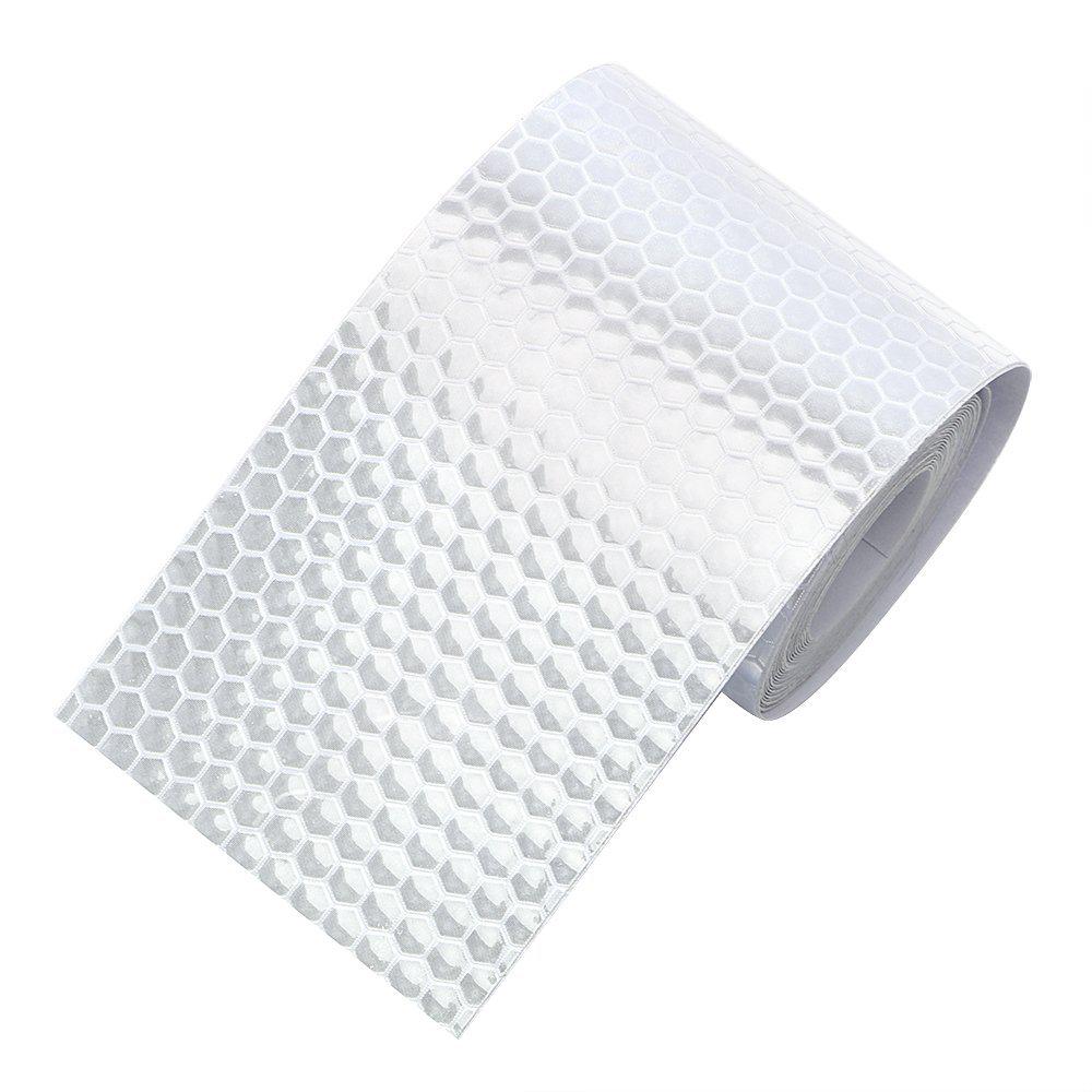 5cm x 3m Self-Adhesive Reflective Warning Strip for School Buses, Trucks, & Bicycles - Night Visible Decoration Sticker