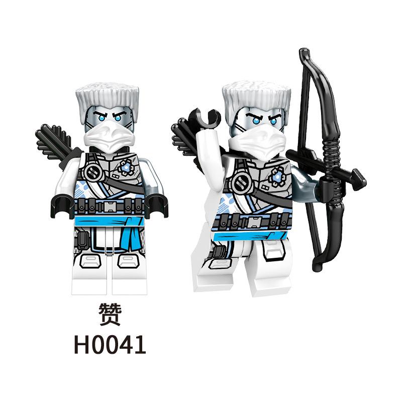 Set di Blocchi da Costruzione Minifigure Ninja, Compatibile con le Principali Marche, Nya Kai Cole Jay